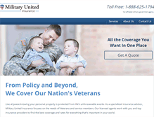 Tablet Screenshot of militaryunited.com